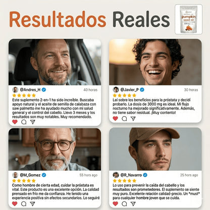 Prostaliv™ Salud prostática y cabello fuerte.