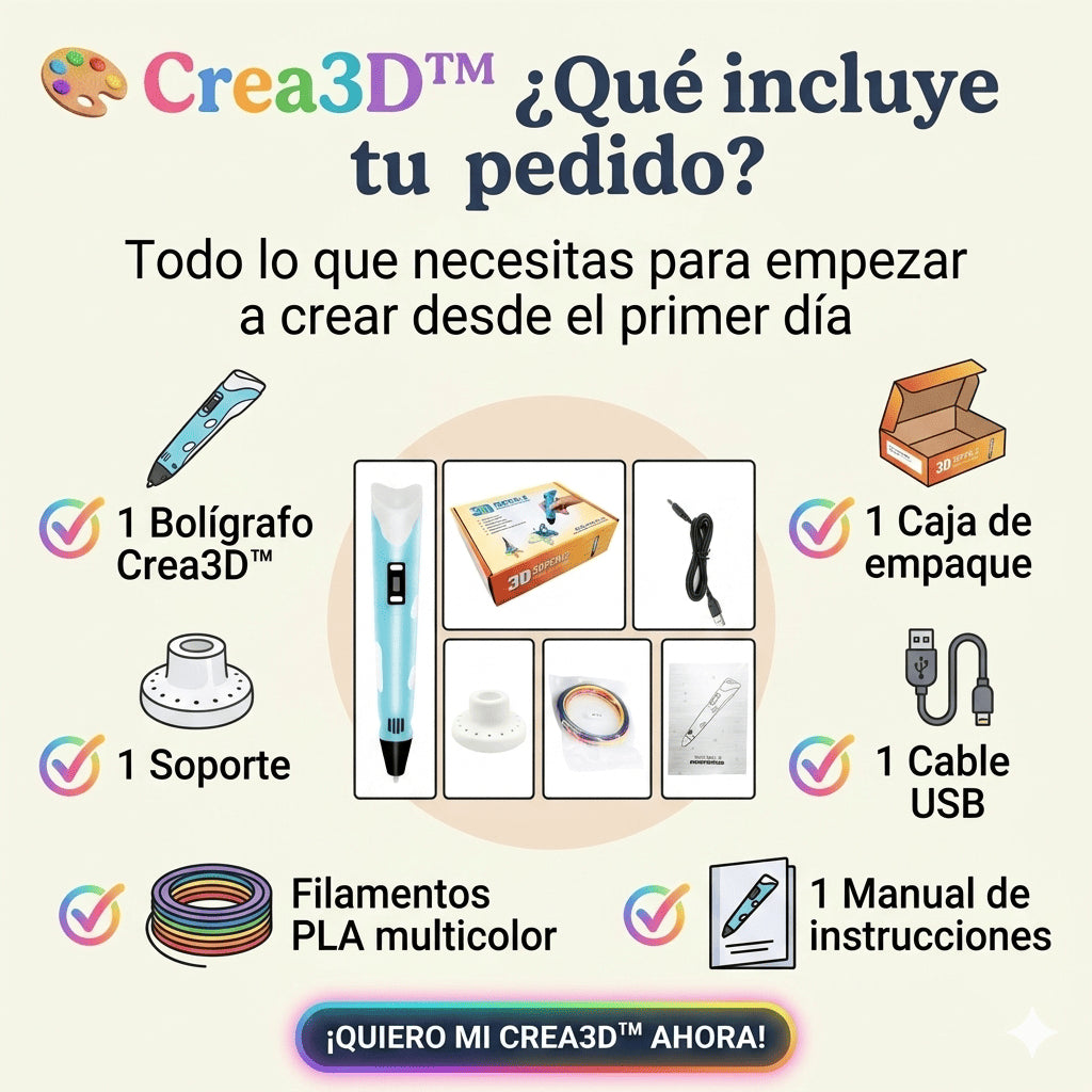 Crea3D™ - El bolígrafo que convierte tu imaginación en figuras reales