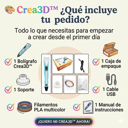 Crea3D™ - El bolígrafo que convierte tu imaginación en figuras reales