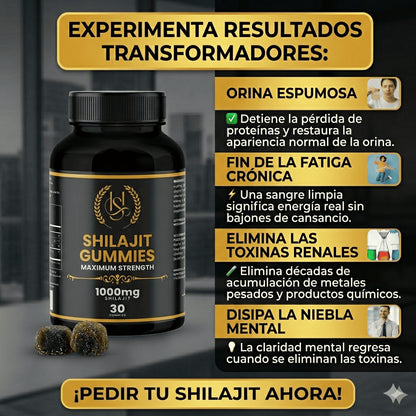 Gomas De Shilajit™ | Limpia, Recarga y Despierta tu Poder Masculino