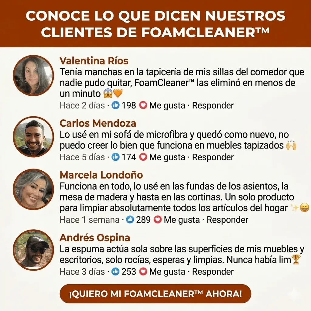 FoamCleaner™ | Elimina manchas imposibles de tus muebles al instante sin esfuerzo