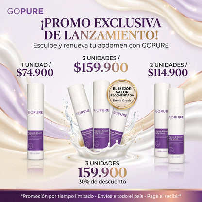 GOPURE™ | Reafirma y alisa la piel de todo tu abdomen sin tratamientos