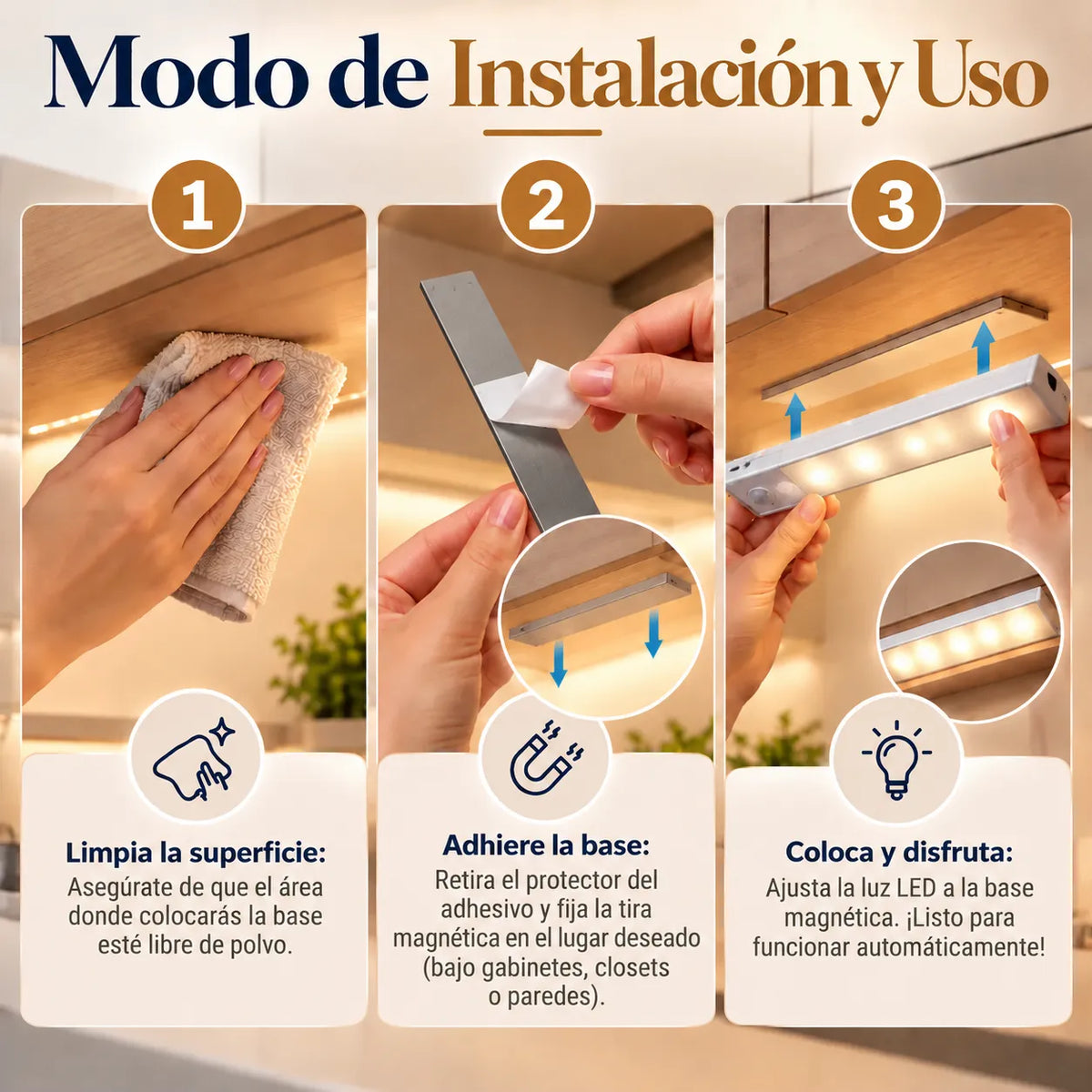 LEDSensor™ | Luz LED con sensor de movimiento recargable USB