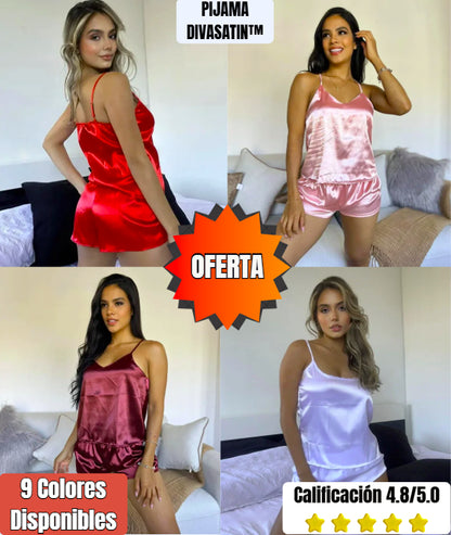 PIJAMA DIVASATIN™| Suavidad extrema, diseño exclusivo y descanso profundo