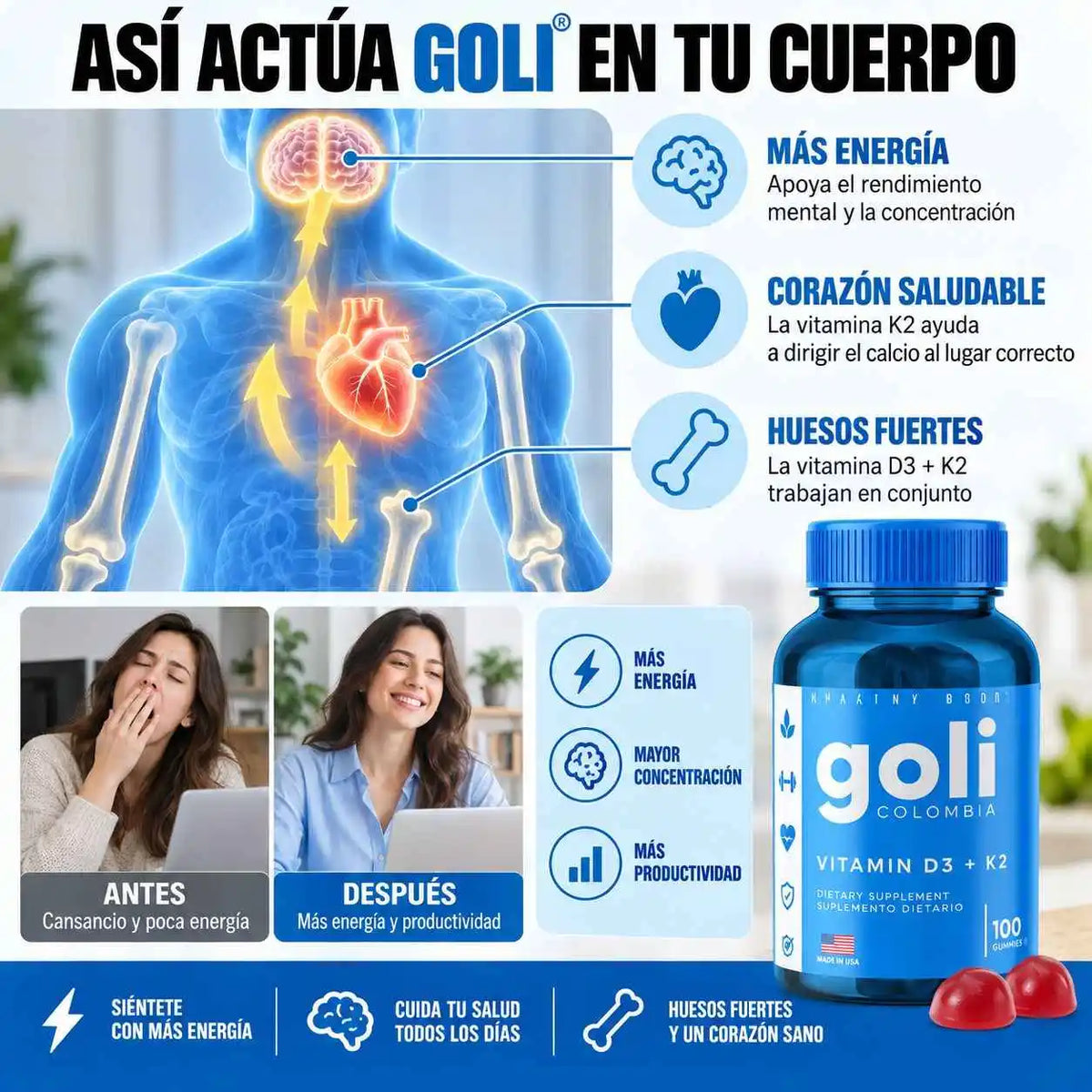VitaGoli™ | Energía real para tu rutina de oficina