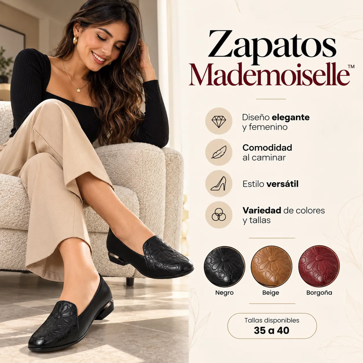 Zapatos Mademoiselle™ | Elegante, Sofisticada y Comodidad día a día