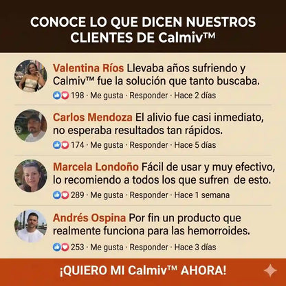 Calmiv™ | tratamiento para la hemorroides, vive sin dolor ni molestias.