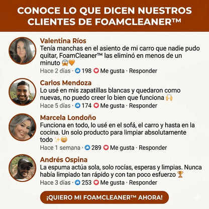 (Copia)FoamCleaner™ | Elimina manchas imposibles al instante sin esfuerzo
