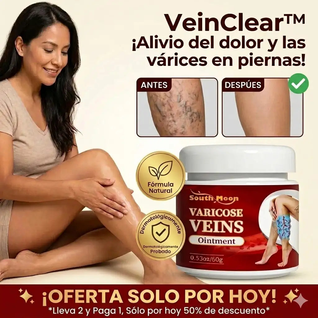 VeinClear™ |  Reduce la hinchazón, el cansancio y las venas visibles